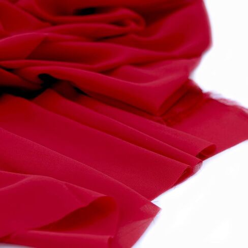 Chiffon Fabric Polyestser Sheer for Bridal Decoration 59“(1 Yard,Black) in Kuwait