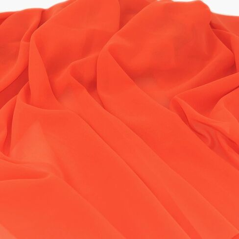 Chiffon Fabric Polyestser Sheer for Bridal Decoration 59“(1 Yard,Black) in Kuwait