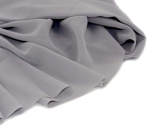 Chiffon Fabric Polyestser Sheer for Bridal Decoration 59“(1 Yard,Black) in Kuwait