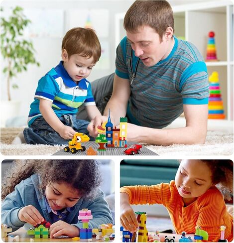 1500 Pieces Building Bricks, Classic Bulk Small Blocks, Classic Building Bricks Set Basic Building Blocks Compatible with All Major Brands(Natural Colors) in Kuwait