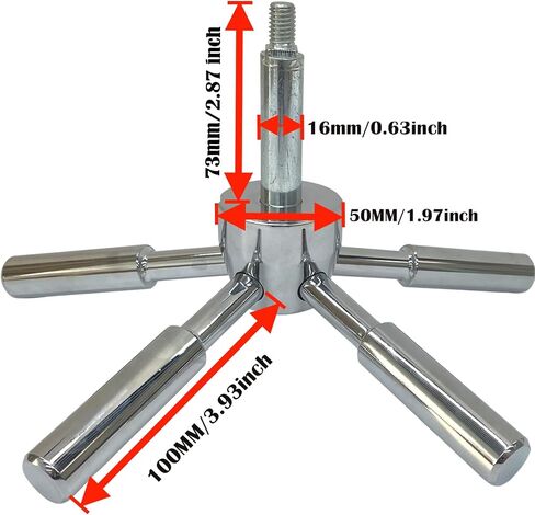 WAH LIN PARTS 5 Spoke Heavy-Duty Handle, Gold, Fits Most Fireproof Rifle Safes, Gun Cabinets, Depository Safes, Strong Boxes, Vault Doors in Kuwait