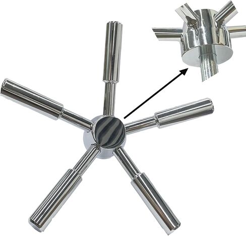 WAH LIN PARTS 5 Spoke Heavy-Duty Handle, Gold, Fits Most Fireproof Rifle Safes, Gun Cabinets, Depository Safes, Strong Boxes, Vault Doors in Kuwait