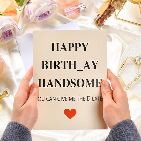 بطاقة عيد ميلاد مضحكة للرجال ، بطاقات عيد ميلاد حلوة للزوج ، بطاقة عيد ميلاد سعيد رومانسية لصديقها ، عيد ميلاد الحبيب هدايا بطاقة الحب له in Kuwait
