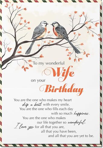 Birthday Card for Daughter, Happy Birthday Wishes for Daughter Greeting Card with Envelope and Seal, Happy Birthday Gift for Daughter from Mom, Dad, Parents in Saudi Arabia