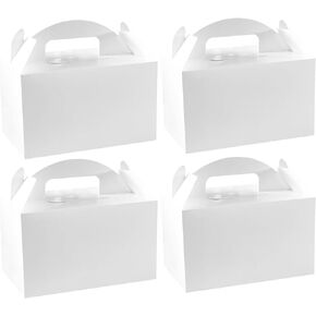 YUYNLEP 24 Packs Pink Treat Boxes Party Favor Boxes Goodie Gable Boxes Paper Box for Girls Unicorn Theme Birthday Party Gift Giving Baby Shower 5.9 x 3.5 x 3.5 Inches
