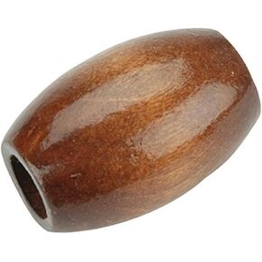 Pepperell PWB3222-02 Oval Wood Beads, 32mm by 22mm, Maple, 6-Pack
