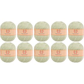 100% Merino Wool Yarn 10 Pack - Crafting Experience with Premium Quality and Versatile Luxury - Malt 211