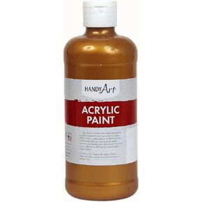 Handy Art 101-163 Student Acrylic Paint 16 ounce, Metallic Treasure Gold