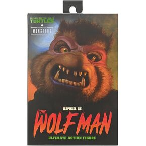 NECA Universal Monsters/Teenage Mutant Ninja Turtles Raphael as The Wolfman 7" Scale Action Figure