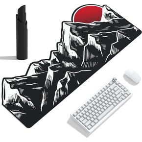 Womier Mouse Pad Maming لوحة مكتب كبيرة ، حصيرة مكتب لوحة مفاتيح قابلة للغسل ، فأر أنيمي مع قاعدة مطاطية مضادة للانزلاق ، الماوس الكبير للمكتب والمنزل (35.4x15.7x0.12 بوصة) in Kuwait
