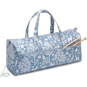 Prym Dachshund Needlework Organizer Travel Bag, Coral