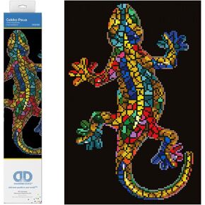 DIAMOND DOTZ Gekko Paua Diamond Painting Kits for Adults - Diamond Art Kits a Relaxing Creative Craft Kit with Dotz Gems 16x11
