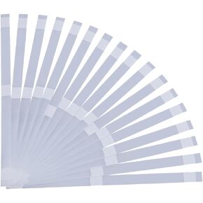 CRASPIRE 20Pcs 15mm Wide Thermal Glue Strips for Books Repair Bookbinding Mesh Backing EVA Hot Melt Adhesive Three Point Positioning Office Documents Paper Paperback