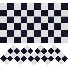 DOITOOL Miniature Dollhouse Flooring Mini Dollhouse Accessories, 27PCS Dollhouse Floor Sheet Wood Dollhouse Flooring Decorations, Doll House Furniture Accessories