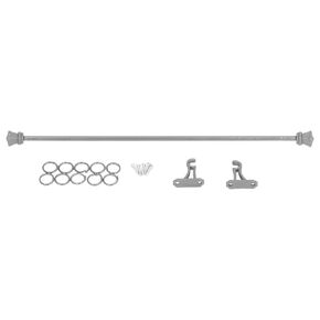 1:12 Scale Dollhouse Curtain Rod, High Simulation Vivid Alloy Dollhouse Decor Miniature Curtain Rail Rod for Dollhouse Accessories
