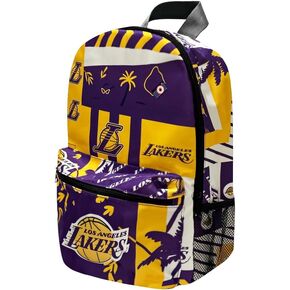 Pro Specialties Group Los angeles Lakers basketball travel backpack, hiking, gym Backpack durable bag designed for men and women. Ideal for Adults, extra-large & waterproof use for various activities