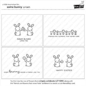 Lawn Fawn Clear Stamps 4"X6"-Some Bunny