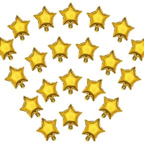 5 Inch Gold Star Shape Foil Balloons, 50pcs Small Mylar Balloons Mini Balloons for Birthday Baby Shower Wedding Party Decoration