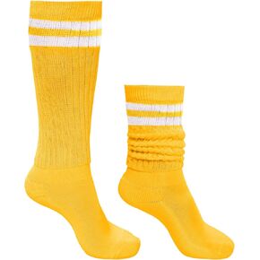 Slouch Socks Striped Slouch Socks Scrunch Socks for Women Girls 90s Party