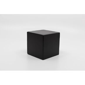 Sustainable Things Wooden Cubes – 4-inch Wood Cubes for Crafts – Wooden Cube Blocks for Decor, DIY Projects, Ornaments – Wooden Building Blocks for Arts and Crafts, Plant Stand, Riser – Black