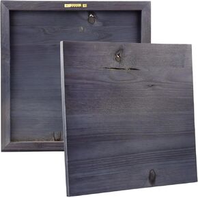 Cornucopia Brands Blank Wood Plaques (2-Pack), Gray Washed Fir Wooden Sign for DIY Crafts 12x12 Inch