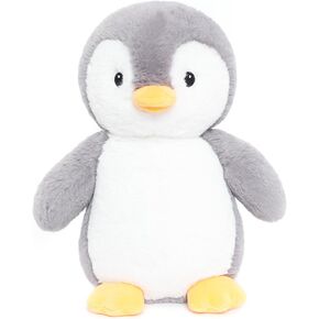 King Penguin Stuffed Animals with Embroidered Eyes, Baby Penguin Plush Toys for Boy Girl Kids Birthday Christmas Bedtime Gifts, 12 inches