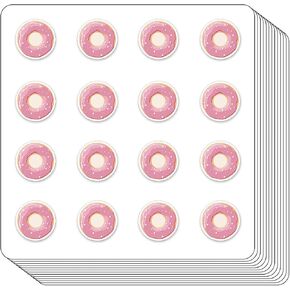 Donut Planner Stickers, 0.5in Monthly Scrapbooking Kids DIY Arts Crafting 208-Pack
