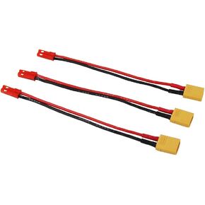 3pcs Male XT-30 to Male JST Connector Adapter XT30 20awg 3.93inch for Turnigy Drone FPV Quad LED(Pack of 3)