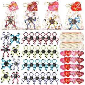 Jerify 36 Set Day Day Fidget Toy Transformable Transformable مع حقائب هدايا HEART CARDS ROBOT FIDGET SPINNES