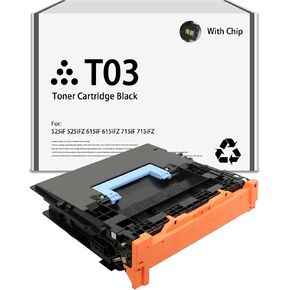 T03 Toner Cartridge Black Compatible with Canon T03 Toner ImageRunner Advance 525iF 525iFZ 615iF 615iFZ 715iF 715iFZ DX 527iF 527iFZ 617iF 617iFZ 717iF 717iFZ X1861 X1871 Printers（1Pack，2725C001AA