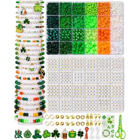 Friendship Bracelet Kit for Girls, 16000 pcs with Seed Beads (2/3/4mm), Clay Beads, 7 Styles Letter Beads (A-Z), Variety of Charms, DIY Jewelry Making Crafts, Kids Toy for Ages 6+