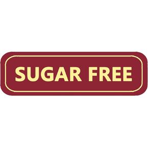 Sugar Free Labels,Food Allergies Warning Label Stickers for Food Package,2x0.5 Inch,500 Pcs Per Roll.