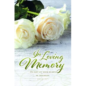 General Worship Bulletin - Funeral - In Loving Memory(John 1) - NIV Scripture - (Package of 100)
