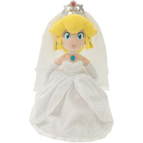 Little Buddy 1692 Super Mario Odyssey: Peach Bride (Wedding Style) Plush, 13.5", Multi-Colored