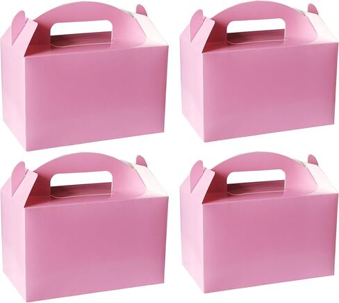 YUYNLEP 24 Packs Pink Treat Boxes Party Favor Boxes Goodie Gable Boxes Paper Box for Girls Unicorn Theme Birthday Party Gift Giving Baby Shower 5.9 x 3.5 x 3.5 Inches in Saudi Arabia