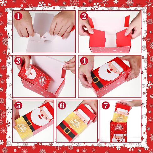 Kosiz Christmas Exploding Gift Box Set of 2 Exploding Pop Gift Box for Money Pop Gift Box Explosion Money Gift Boxes for Cash Birthday Xmas Relatives Friends Women Men Kids Gift (Santa Claus) in Saudi Arabia