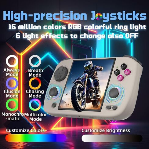 RG CubeXX Handheld Game Console 3.95-in 720*720 IPS OCA 1:1 Screen 3800mAh H700 Opensource System rgcubexx Black in Saudi Arabia