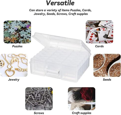 Plastic Storage Box Arts & Crafts Storage Boxes & Organizers With Large Storage Box Small Rectangular Plastic Container For Craft Storage (18 Pack Small -Color) in Saudi Arabia