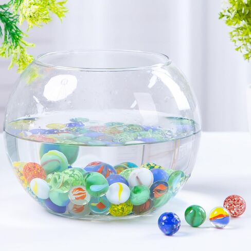 Shindel 125PCS Marbles Games for Kids, Assorted Size Glass Marbles Bulks for Run Games Home Decoration in Saudi Arabia