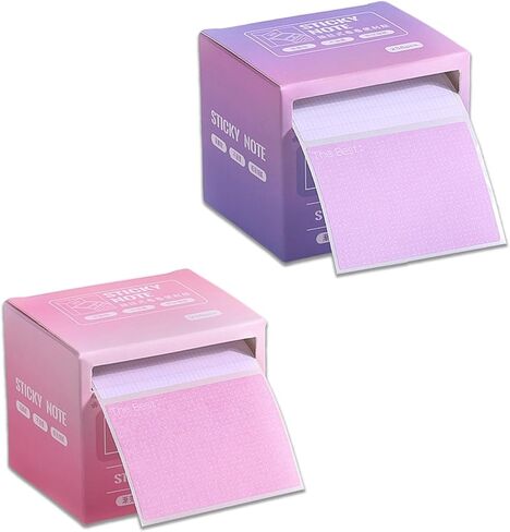 4 Pack Pull-Out Full Adhesive Sticky Notes Roll Tape 1024 Sheets 8 Patterns, 1.8 x 2.5 Inch Cute Sticky Note Pads, Colorful Self-Stick Memo Paper Pad Label Stickers for Writing, 4 Colors in Saudi Arabia
