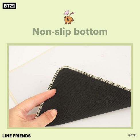Hamee BT21 MY LITTLE BUDDY SERIES Desk Mat [Laptop Computer Gaming Mouse Mat] [Large Office Accessories] [Cute Non-Slip Rubber Base Mouse Pad] Keyboard Mat Mousepad [BT21 Desk Pad] [BT21 TATA RJ KOYA] in Kuwait