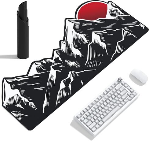 Womier Mouse Pad Maming لوحة مكتب كبيرة ، حصيرة مكتب لوحة مفاتيح قابلة للغسل ، فأر أنيمي مع قاعدة مطاطية مضادة للانزلاق ، الماوس الكبير للمكتب والمنزل (35.4x15.7x0.12 بوصة) in Kuwait