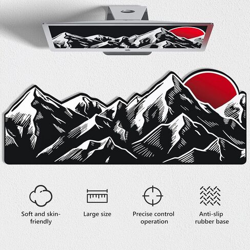 Womier Mouse Pad Maming لوحة مكتب كبيرة ، حصيرة مكتب لوحة مفاتيح قابلة للغسل ، فأر أنيمي مع قاعدة مطاطية مضادة للانزلاق ، الماوس الكبير للمكتب والمنزل (35.4x15.7x0.12 بوصة) in Kuwait