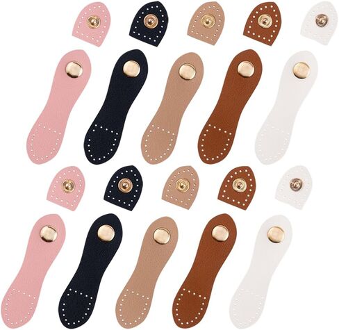 GSHLLO 10 مجموعات بوابا الابازيم الجلود الجلدية وإغلاق الأزرار. in Kuwait