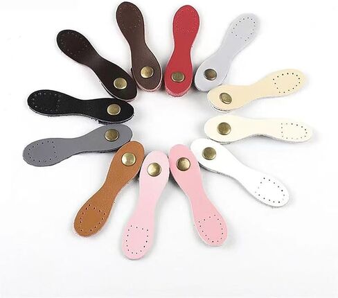 GSHLLO 10 مجموعات بوابا الابازيم الجلود الجلدية وإغلاق الأزرار. in Kuwait