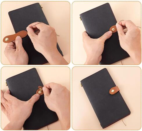 GSHLLO 10 مجموعات بوابا الابازيم الجلود الجلدية وإغلاق الأزرار. in Kuwait