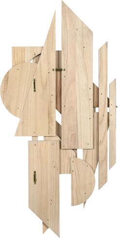 Empire Art Direct "Sands Serenade II Dimensional Solid Paulownia Wood Abstracts Wall Sculpture, Ready to Hang, Living Room, Bedroom & Office, 40" x 30"x 1.42" in Saudi Arabia