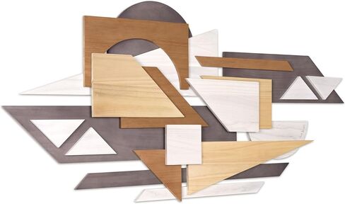 Empire Art Direct "Sands Serenade II Dimensional Solid Paulownia Wood Abstracts Wall Sculpture, Ready to Hang, Living Room, Bedroom & Office, 40" x 30"x 1.42" in Saudi Arabia