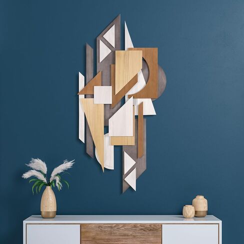 Empire Art Direct "Sands Serenade II Dimensional Solid Paulownia Wood Abstracts Wall Sculpture, Ready to Hang, Living Room, Bedroom & Office, 40" x 30"x 1.42" in Saudi Arabia