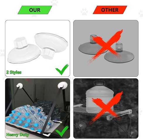 4 Pcs Thick Suction Cup Cat Window Perches Cat Window Hammock Replacement Suction Cup for Cat Window Seat Cat Perch Cat Hammock Hanging Pet Supplies (Classic Style) in Saudi Arabia